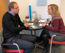 Tim Henning und Isabel Haberkorn im Gespräch